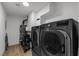 Bright laundry room featuring modern washer and dryer at 417 Freeman Ave, Las Vegas, NV 89106