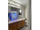 Bright bathroom with double sinks, granite countertops, and good lighting at 4618 Zia Ridge St, North Las Vegas, NV 89031