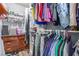 Walk-in closet with clothing racks, shelves, drawers, and ample storage space at 5109 Gains Mill St, Las Vegas, NV 89122