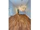 Open-concept living area featuring beautiful hardwood floors at 5165 Briar Meadow Way, Las Vegas, NV 89118