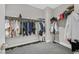 Walk-in closet features an organized array of clothing and storage shelves at 6184 Willow Rock St, Las Vegas, NV 89135
