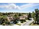 Aerial view of the community's attractive homes, lush trees, well-maintained landscaping, and serene neighborhood streets at 7988 Harbour Towne Ave, Las Vegas, NV 89113