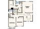 Upper-level floor plan featuring the primary suite, two additional bedrooms, and convenient laundry room at 10383 Andele Ave, Las Vegas, NV 89166