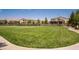 Well-maintained green space showcasing expansive lawn, walking path, and surrounding neighborhood at 10383 Andele Ave, Las Vegas, NV 89166