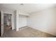 Bedroom featuring neutral carpet and an open closet with shelving at 111 Pomelo Ct, Henderson, NV 89074
