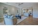 Open-concept living room flows into the modern kitchen, perfect for entertaining friends and Gathering at 11359 Winter Cottage Pl, Las Vegas, NV 89135