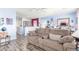 Inviting living room featuring a comfortable couch and stylish decor at 11739 Village Arbor St, Las Vegas, NV 89183