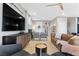Inviting and contemporary living area features modern furnishings and decor at 14 Parco Fiore Ct, Henderson, NV 89011