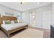 Spacious bedroom features natural light, large bed, modern decor and carpet flooring at 14 Parco Fiore Ct, Henderson, NV 89011