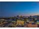 Nighttime aerial view of Las Vegas captures city lights and urban landscape at 150 Las Vegas Blvd # 1912, Las Vegas, NV 89101