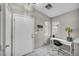 Bright entryway featuring white door, white desk and white marble-look floors at 1714 Ringe Ln, Las Vegas, NV 89156