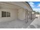 Covered patio with white support beams at 2112 Santa Ynez Dr, Las Vegas, NV 89104