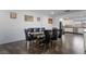 Contemporary dining room with modern table and chairs at 2200 Santa Ynez Dr, Las Vegas, NV 89104