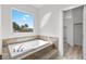 Large bathtub with jets and a view at 253 White Willow Ave, Las Vegas, NV 89123