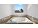 Relaxing jetted bathtub with a view from a large window at 253 White Willow Ave, Las Vegas, NV 89123