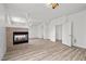 Cozy living room with a fireplace at 253 White Willow Ave, Las Vegas, NV 89123