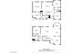 Detailed floorplan showcasing layout of floor 1 and floor 2 with dimensions at 4114 Jessica Marie St, North Las Vegas, NV 89032