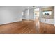 Spacious main bedroom featuring hardwood floors and an en-suite bathroom at 4114 Jessica Marie St, North Las Vegas, NV 89032