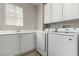 Laundry room with sink, counter, and washer/dryer, offering convenience at 432 Emerald Heights St, Las Vegas, NV 89144