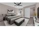 Bedroom boasts neutral walls, and a ceiling fan, with a large area rug for comfort at 4324 W Lake Mead Blvd # 202, Las Vegas, NV 89108