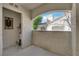Enclosed patio with water heater and electrical panel, providing an outdoor space with home utilities at 4324 W Lake Mead Blvd # 202, Las Vegas, NV 89108