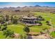 Aerial view of the Anthem Country Club showing the beautiful golf course and mountains at 5 Crystal Tree Pass, Henderson, NV 89052