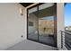 Private balcony with a sleek design, offering tranquil outdoor access and modern railings at 577 Overlook Rim Dr, Henderson, NV 89012