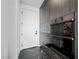 Modern kitchen with built-in double oven and sleek white door at 577 Overlook Rim Dr, Henderson, NV 89012