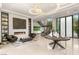 Spacious living area with fireplace, custom built-ins, and natural light at 584 Saint Croix St, Henderson, NV 89012