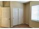 This bedroom features carpeted floors, a window, and a closet at 7563 Captain Lord Ct, Las Vegas, NV 89166
