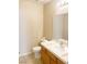 Bathroom featuring a vanity with white sink and a toilet at 8432 Apple Hill Ct, Las Vegas, NV 89128