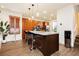 Open kitchen with stainless steel appliances, a central island, and ample storage at 9050 W Tropicana Ave # 1102, Las Vegas, NV 89147