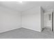 Neutral empty bedroom with carpet and gray walls at 2276 Sky Island Dr, Henderson, NV 89002