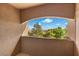 Balcony featuring a beautiful framed view of the outdoors with mature trees and blue sky at 231 W Horizon Ridge Pkwy # 1228, Henderson, NV 89012