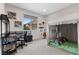 Whimsical bedroom featuring a desk, airplane artwork and mountain views at 2601 Nevada Agave Ln, Las Vegas, NV 89138