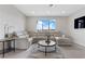 Bright living room features a large sectional sofa, patterned rug, and scenic views at 2601 Nevada Agave Ln, Las Vegas, NV 89138