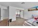 Inviting bedroom with plush carpet, large closet with mirrored doors, and ample natural light at 2749 Heritage Cir, Las Vegas, NV 89121
