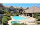 Community pool and spa with lounge chairs at Robindale Villas, Las Vegas Nevada at 2761 Red Vista Ct, Henderson, NV 89074