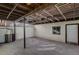 Covered patio featuring an open-beam ceiling, concrete flooring, and access doors and windows at 335 Greenbriar Townhouse Way, Las Vegas, NV 89121
