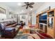 Spacious living room with ample seating and a bright, airy atmosphere at 3617 Walnut Wood St, Las Vegas, NV 89129