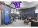 Basement setup with soundproofing, music equipment, and stage lighting at 3632 Julia Waldene Ct, Las Vegas, NV 89129