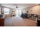 Cozy loft space with a fireplace, built in bookshelves, and plenty of natural light at 3698 Regatta Landing Dr, Las Vegas, NV 89141