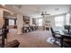 Loft space with built in shelves and a fireplace, perfect for relaxing or working at 3698 Regatta Landing Dr, Las Vegas, NV 89141