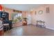 Light-filled entryway with neutral tile, decorative accents and a small bar area at 4110 Bonita Desert Ct, North Las Vegas, NV 89032