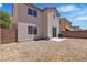 Low maintenance backyard with gravel and block wall at 4149 Dignified Ct, North Las Vegas, NV 89032