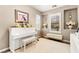 Elegant living room featuring a white piano, bench, and stylish decor at 419 Vigo Port St, Las Vegas, NV 89138