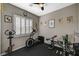 This exercise room features equipment and natural light at 468 Harvest Rain, Las Vegas, NV 89011