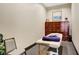 Serene massage room with a comfortable treatment table and calming decor at 468 Harvest Rain, Las Vegas, NV 89011