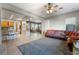 Open concept living room with lots of light and neutral tones for a relaxing atmosphere at 4996 Del Pueblo Ave, Las Vegas, NV 89141