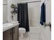 Well-maintained bathroom with granite countertops, modern fixtures, and shower at 5184 Mineral Lake Dr, Las Vegas, NV 89122